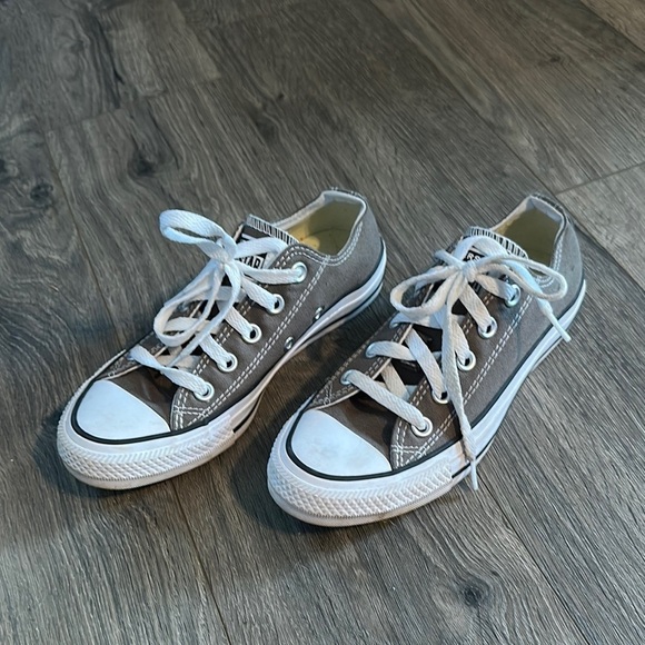 Converse Shoes - Grey converse sneakers size 5 women’s
